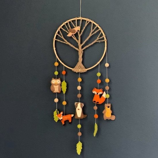 Dromenvanger Bosdiertjes vilt Handmade Fairmade