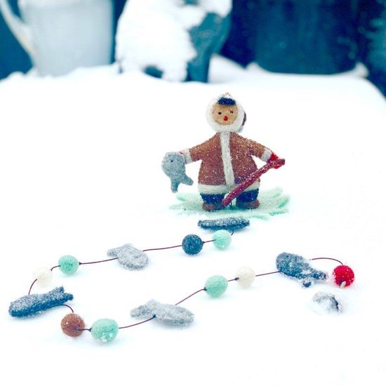 Decoratie slinger - Slinger kinderkamer - Babykamer - Eskimo - Fairmade - Fairtrade