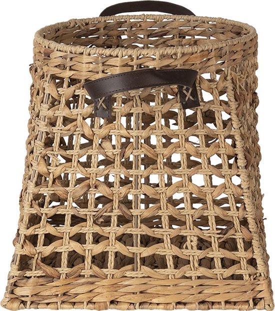 Clayre & Eef Opbergmand 37*37*37 cm Bruin Zeegras Planthouder Mand