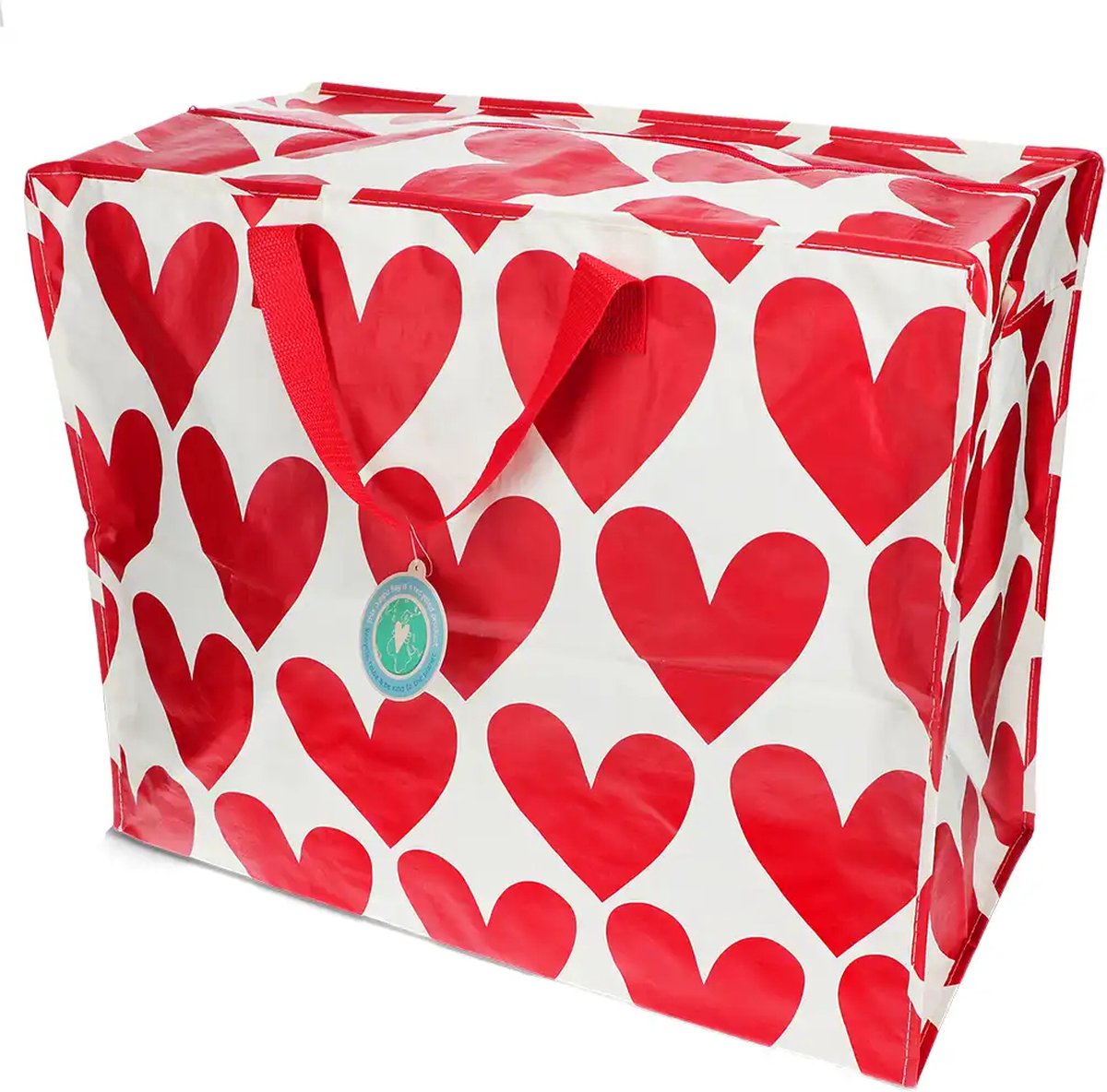 Rex London Jumbo shopper opbergtas - Valentijn Harten Liefde