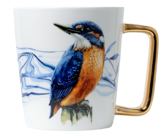 Mok IJsvogel | Goud | Heinen Delfts Blauw | Souvenir