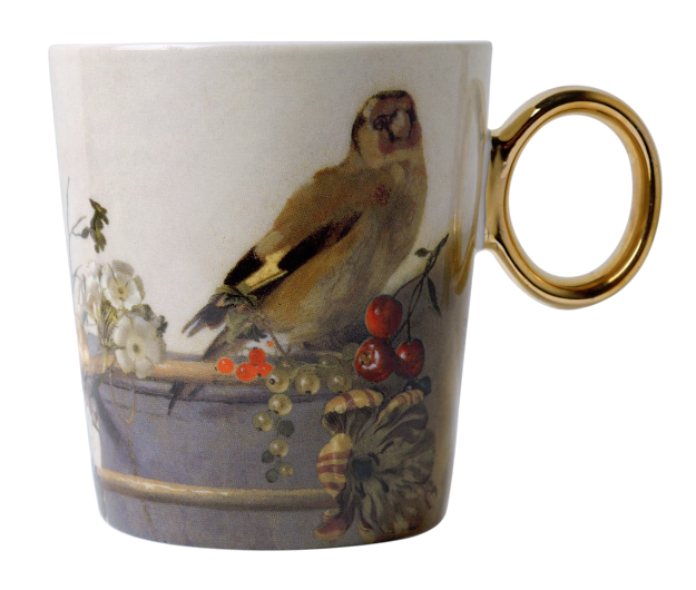 Mok Het Puttertje Pastel met gouden Oortje | Heinen Delfts Blauw | Souvenir