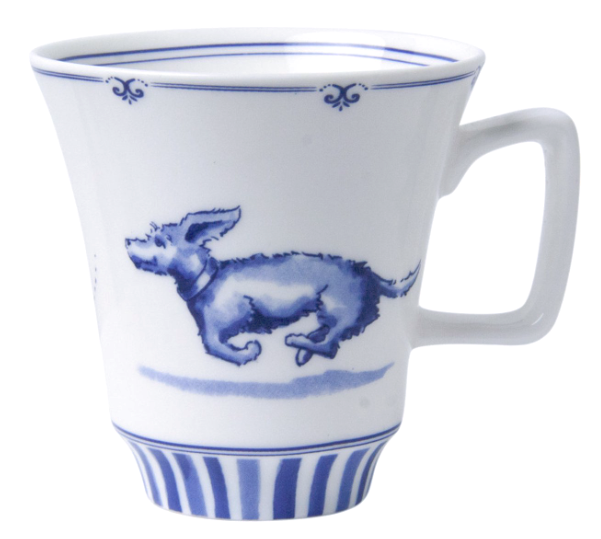 Koffiemok Teckel Nhaan 145 ml | Heinen Delfts Blauw | Janny van der Heijden| Souvenir