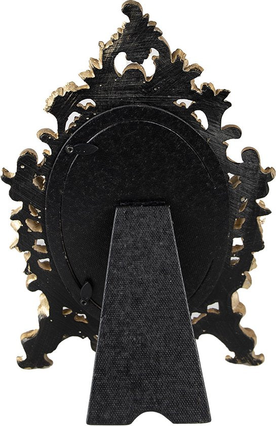 Clayre & Eef Fotolijst 10x15 cm Goudkleurig Kunststof Glas Fotokader Wissellijst Foto Frame