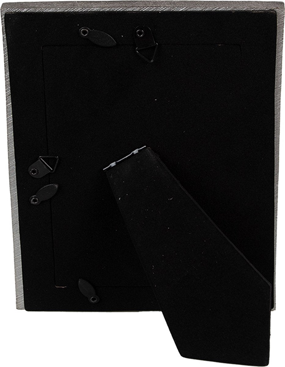 Clayre & Eef Fotolijst 10x15 cm Zilverkleurig Kunststof Glas Fotokader