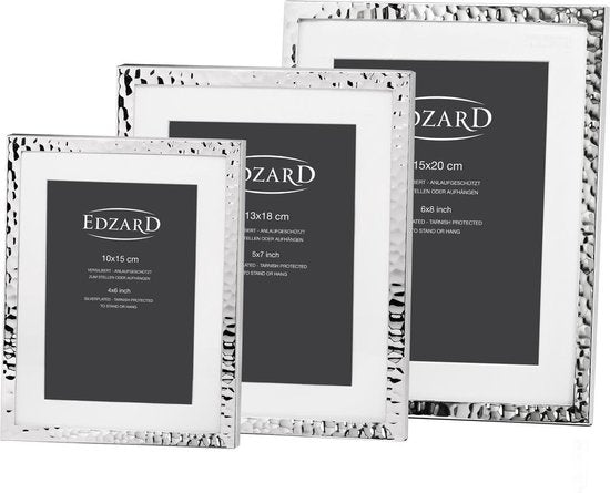 Edzard Fano - Fotolijst - Zilver - Passepartout - 15 x 20