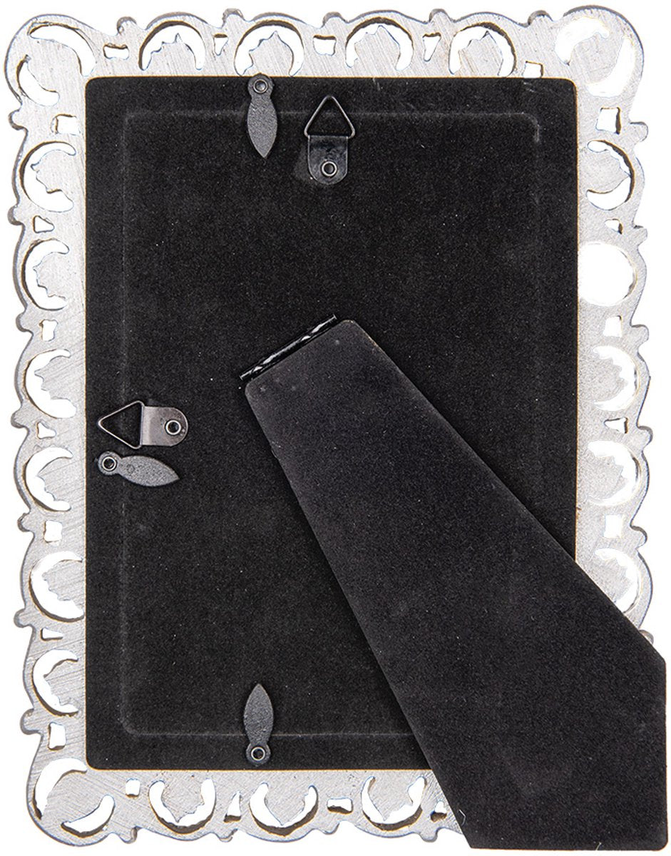 Clayre & Eef Fotolijst 13x18 cm Zilverkleurig Kunststof Glas