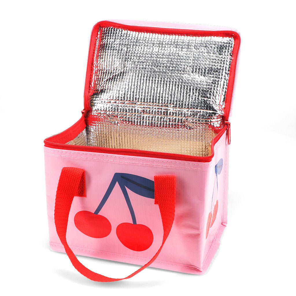 Rex London Geïsoleerde Lunchtas Cherry – Koeltasje met Rits – Lunch Bag voor Werk, School & Picknick