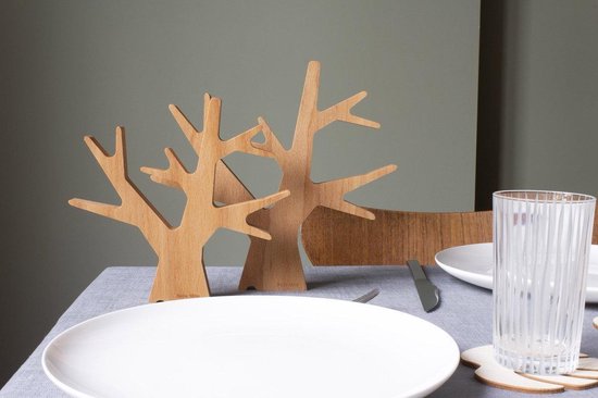 Reine Mère L' Arbre - Onderzetter - Hout - 1 stuks - Medium