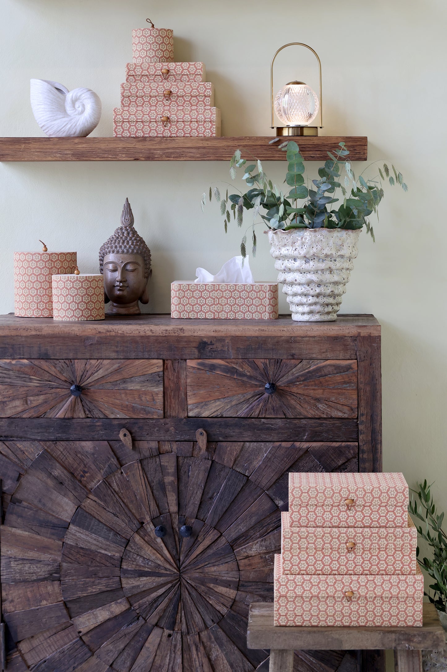 Chic Antique Amilly Bamboe Tissuehouder – Bamboe Tissue Box voor Interieur – Landelijke Stijl