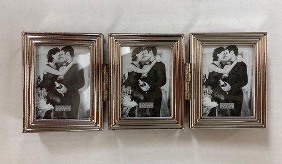 Lescadres Parijs - Fotolijst - Drieluik - Zilver - pasfoto