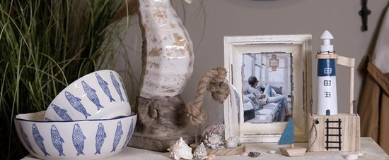Clayre & Eef Stolp Ø 12*16 cm Transparant Hout, Glas Rond Touw Glazen Stolp Stolp op Voet