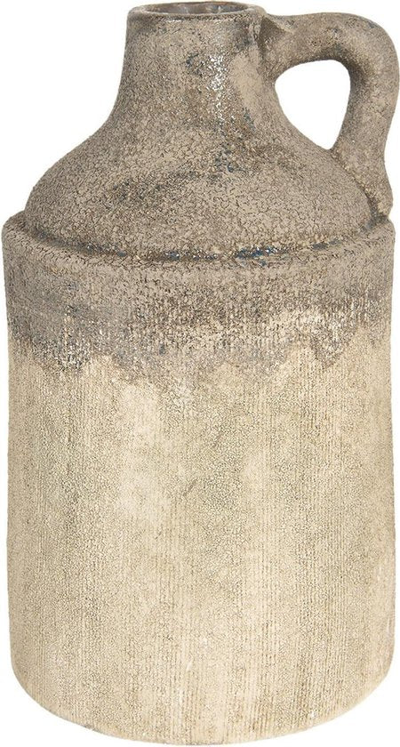 Clayre & Eef Decoratie Vaas Ø 19*33 cm Bruin Keramiek