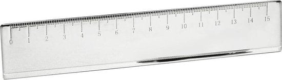 Edzard Carlotta - Liniaal - Verzilverd - 16 cm