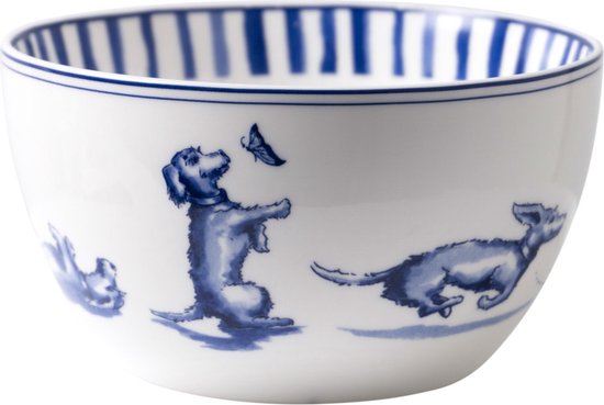 Yoghurt schaaltje Teckel Nhaan | Heinen Delfts Blauw | Janny van der Heijden| Souvenir