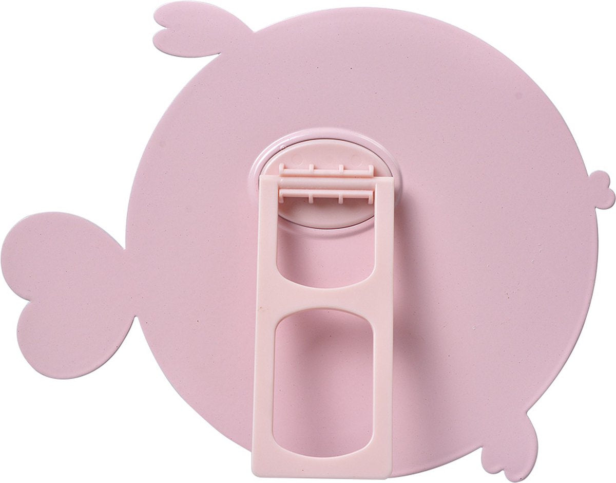 Clayre & Eef Tafelspiegel 21x20x4 Roze Metaal Glas Vis