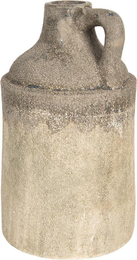 Clayre & Eef Decoratie Vaas Ø 19*33 cm Bruin Keramiek