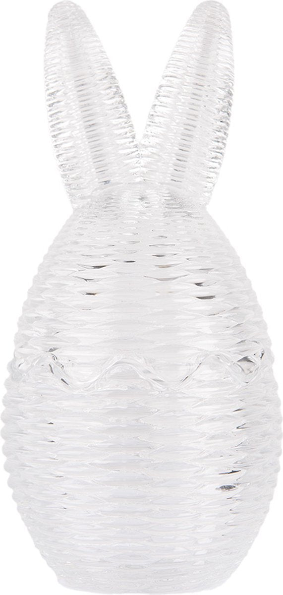 Clayre & Eef Glazen potje Ei Ø 8x17 cm Transparant Glas
