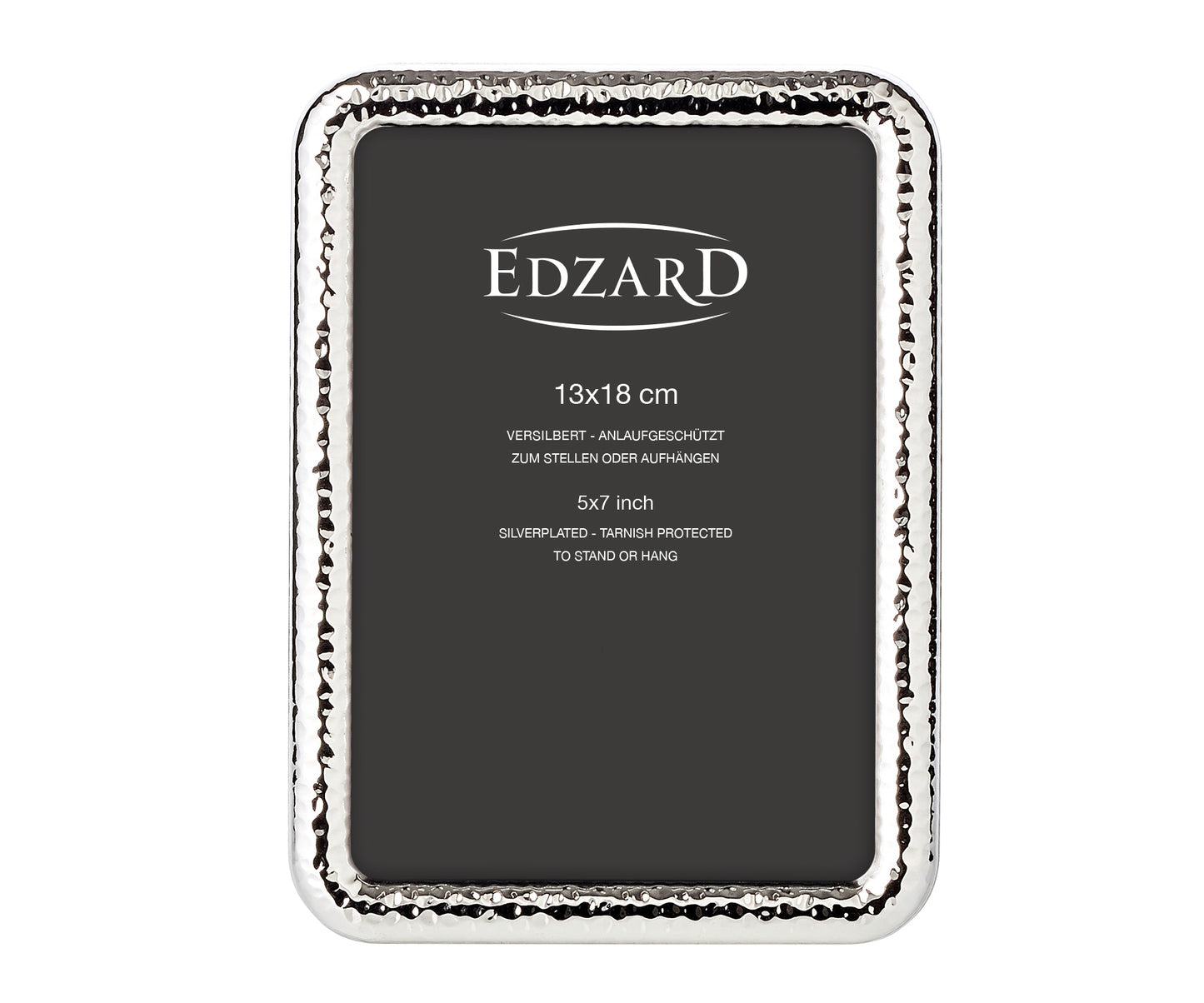 Edzard Amalfi - Fotolijst - Verzilverd - Gehamerd - 13 x 18 cm