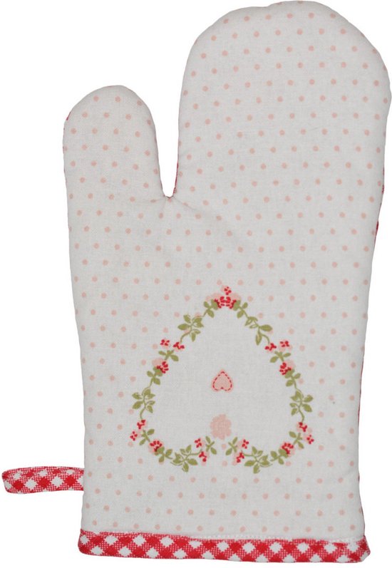 Isabelle Rose Heart - Keukentextielset - Schort - Pannenlap - Ovenhandschoen