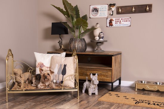 Clayre & Eef Tekstbord 30*1*20 cm Meerkleurig Ijzer Rechthoek Wandbord Quote Bord Spreuk