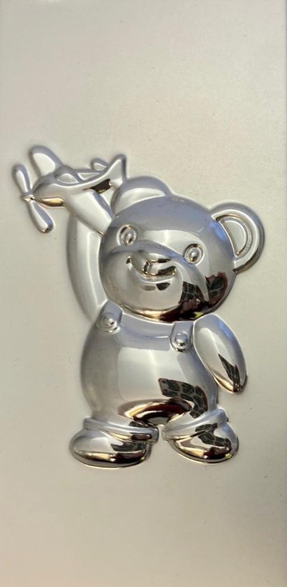 Lescadres Baby - Fotolijst - Zilver - Beer Vliegtuig - 10 x 15