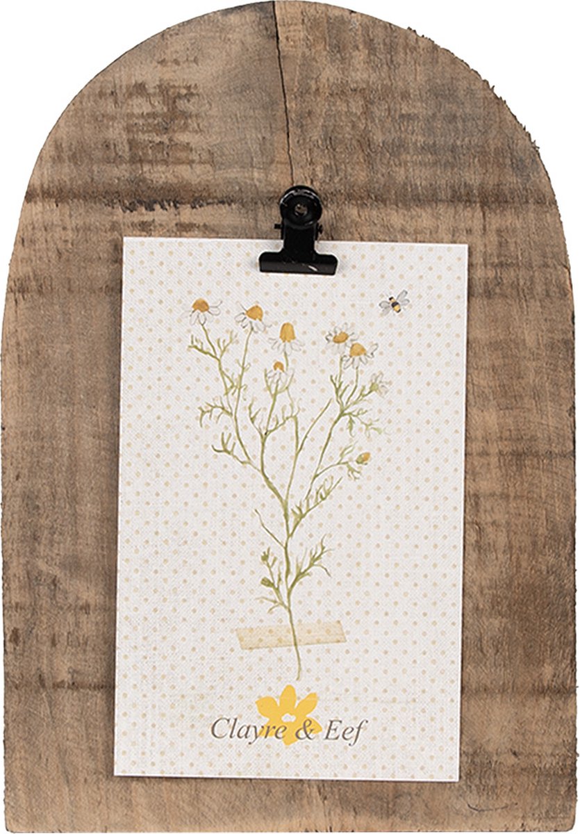Clayre & Eef Fotolijst 15x2x22 cm Bruin Hout Rechthoek Fotohouder