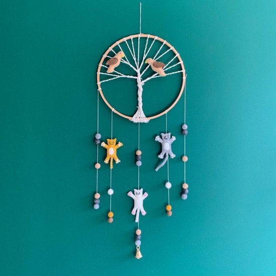 BeYoona Dreamcatcher katjes - babykamer - decoratie - accessoire - kinderkamer - babyshower