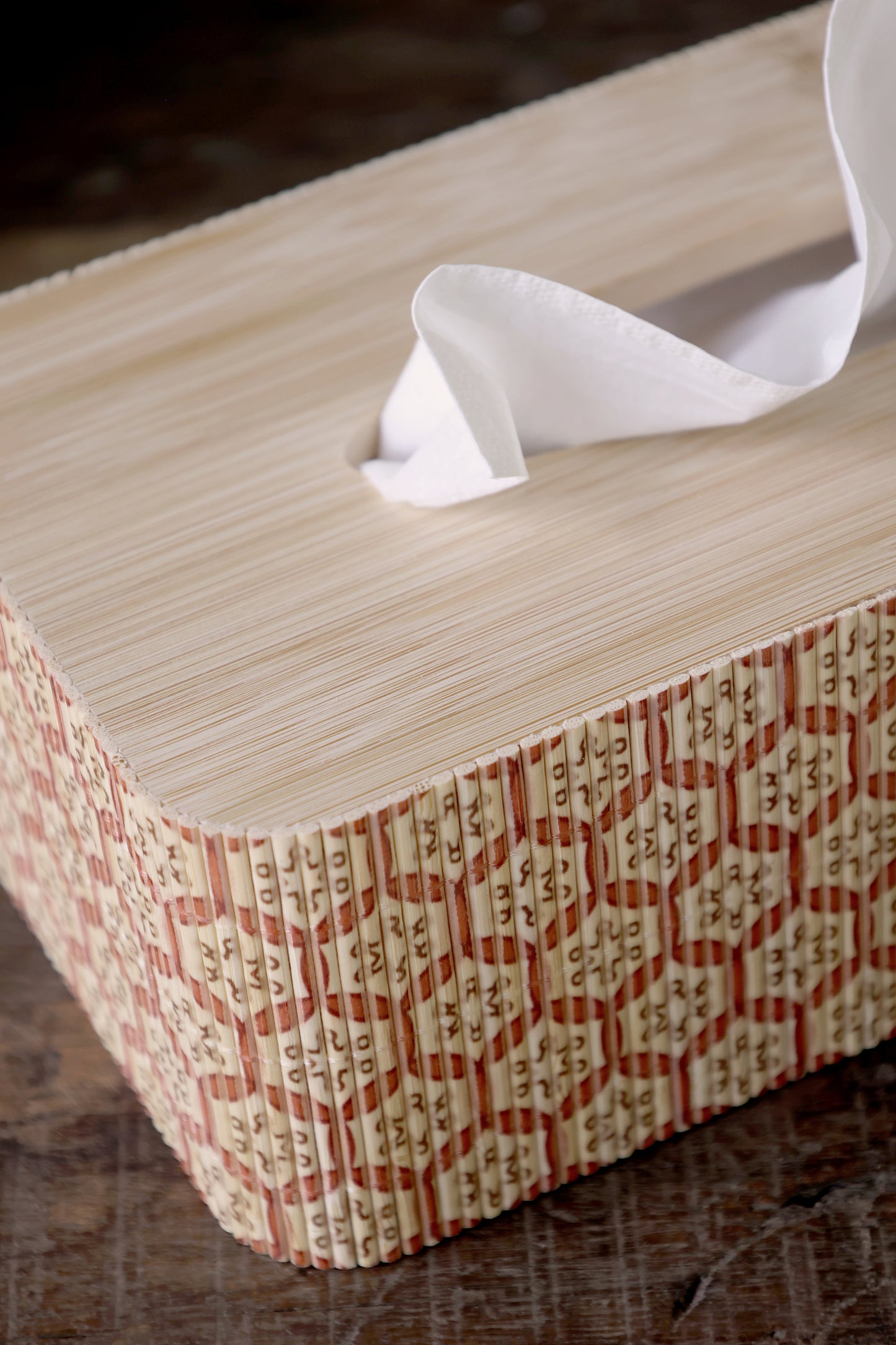 Chic Antique Amilly Bamboe Tissuehouder – Bamboe Tissue Box voor Interieur – Landelijke Stijl