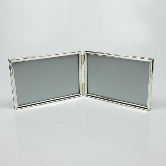 AL - 2luik Parel liggende fotolijst voor foto formaat 5x8 cm