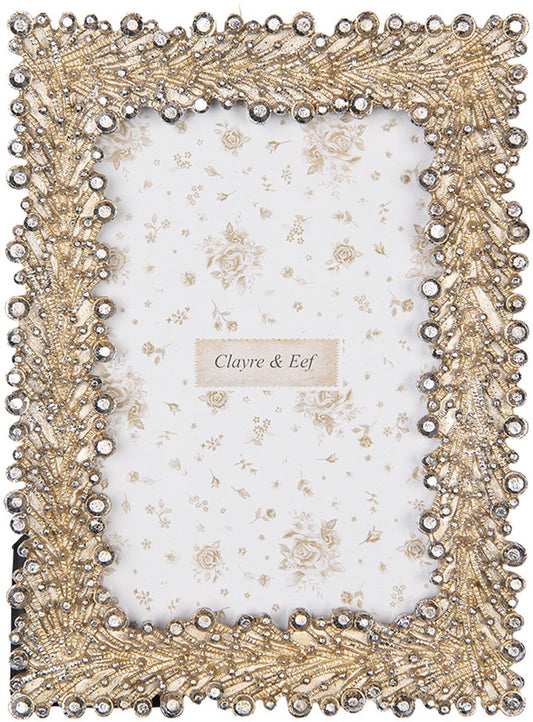 Clayre & Eef Fotolijst 10x15 cm Zilverkleurig Kunststof Glas