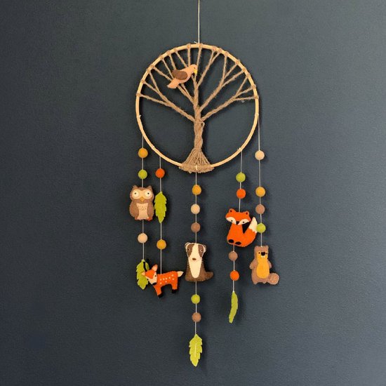 Dromenvanger Bosdiertjes vilt Handmade Fairmade