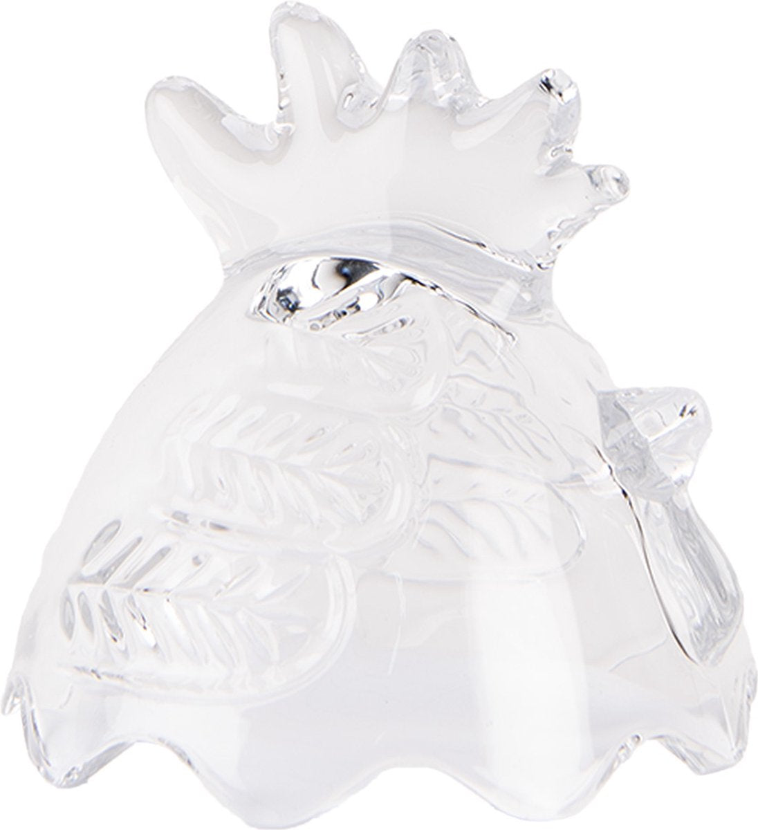 Clayre & Eef Glazen potje Kip Ø 10x22 cm Transparant Glas