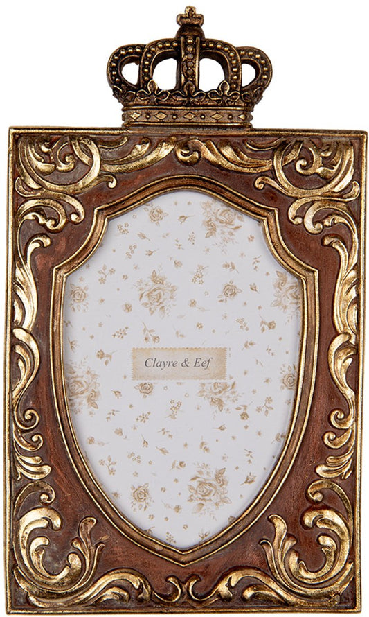 Clayre & Eef Fotolijst 10x15 cm Goudkleurig Kunststof Glas
