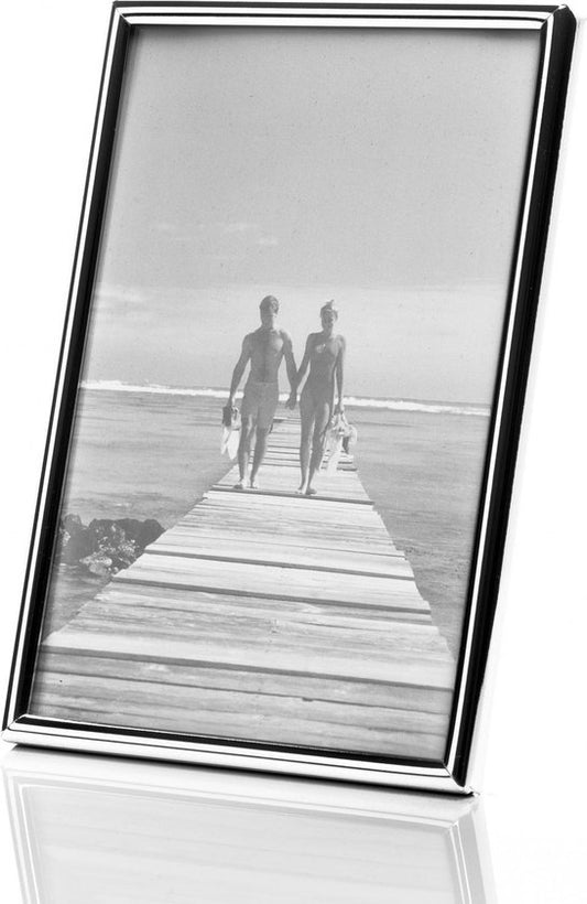 Verzilverde Fotolijst Londen 5x8 cm