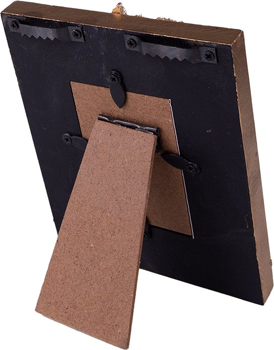 Clayre & Eef Fotolijst 5x7 cm Zwart MDF Rechthoek Fotokader Wissellijst Foto Frame
