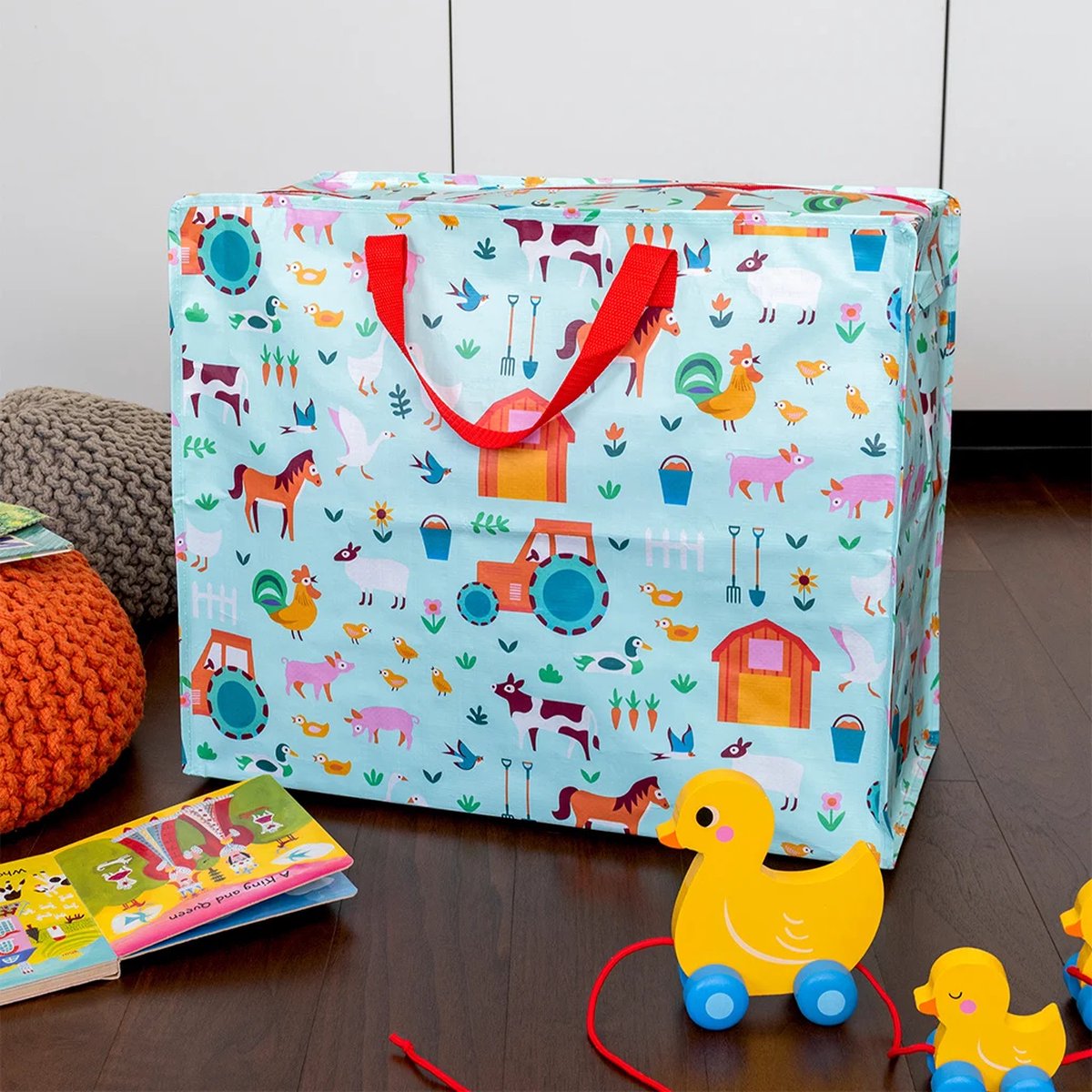 XXL tas / Jumbo shopper Farmyard / Boerderij van Rex London