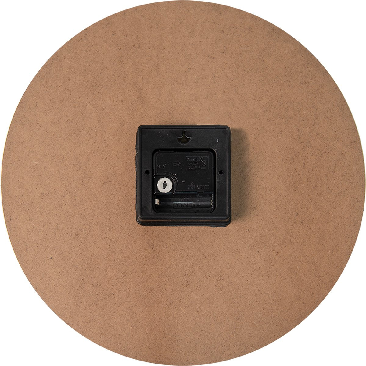 Clayre & Eef Wandklok Ø 34 cm Wit Zwart MDF Grand Hotel Muurklok