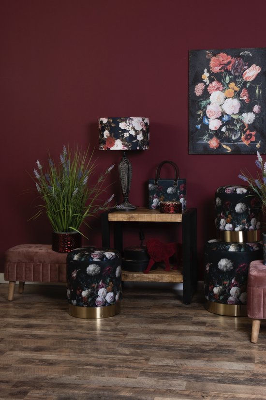 Clayre & Eef Handtas Dames 26*12*26/35 cm Meerkleurig Papier Rechthoek Bloemen Tas Damestas