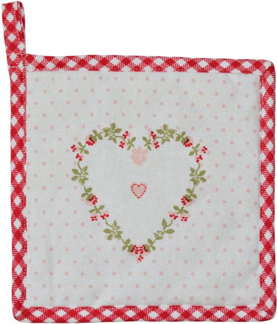 Isabelle Rose Heart - Keukentextielset - Schort - Pannenlap - Ovenhandschoen