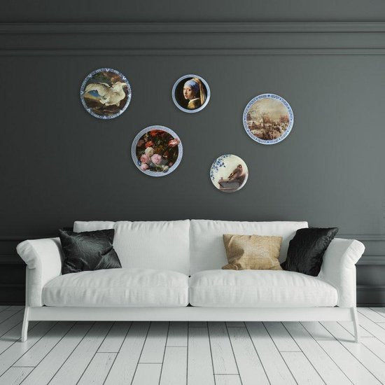 Bord het Puttertje middel | Heinen Delfts Blauw | Wandbord | Delfts Blauw bord | Design |