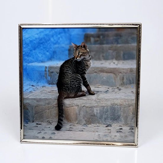 AL-verzilverde fotolijst parel 20x20 cm