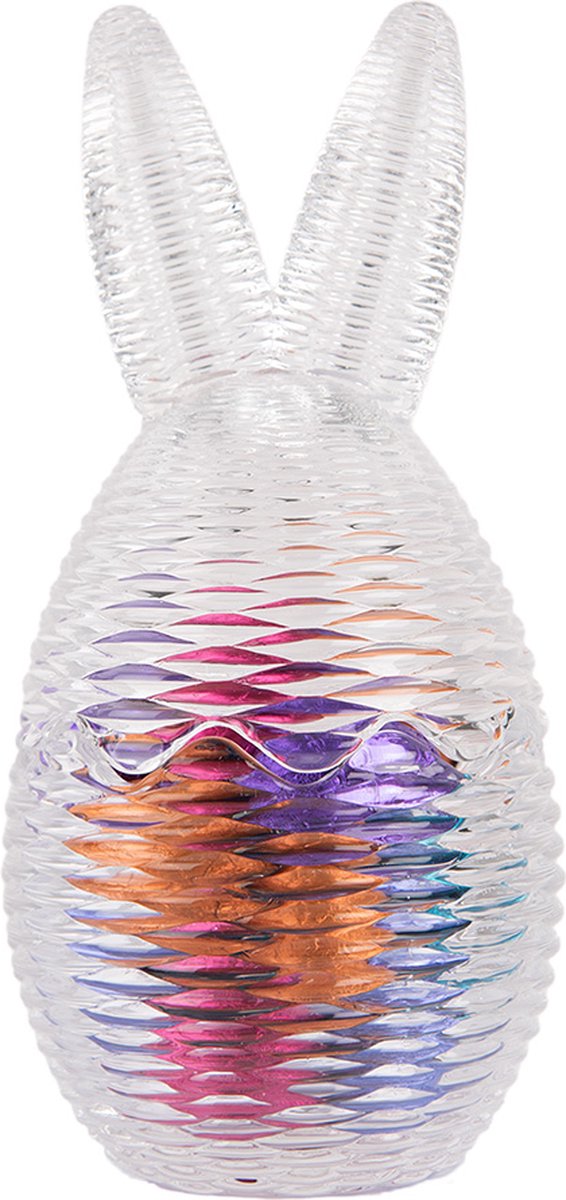 Clayre & Eef Glazen potje Ei Ø 8x17 cm Transparant Glas