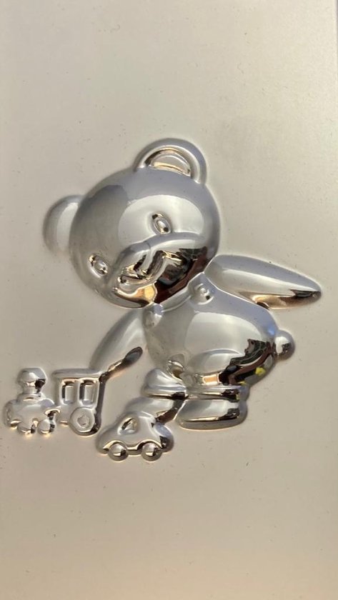 Lescadres Baby - Fotolijst - Zilver - Beer Trein - 10 x 15