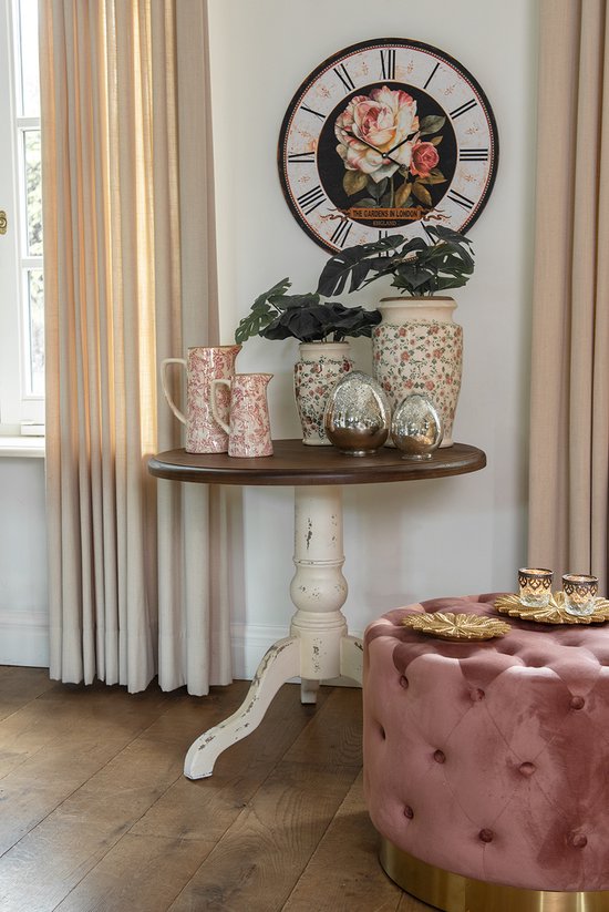 Clayre & Eef Decoratie schaal Ø 20*2 cm Goudkleurig Kunststof Rond Takken