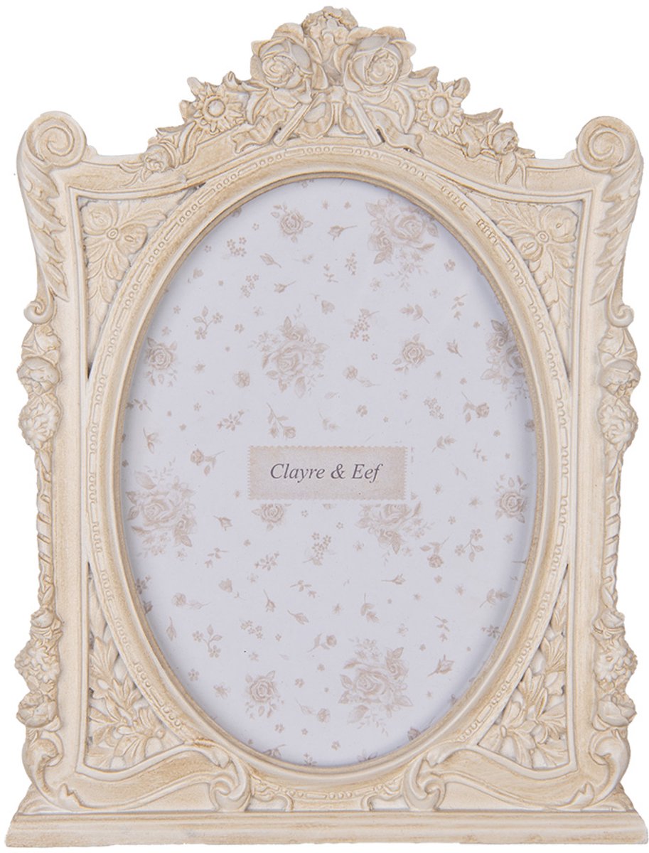 Clayre & Eef Fotolijst 13x18 cm Beige Kunststof Glas