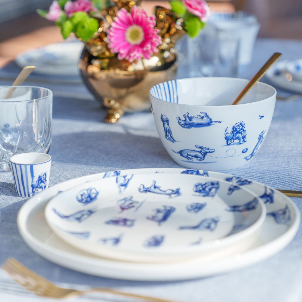 Heinen Delfts Blauw - Soepkom - Teckel Nhaan