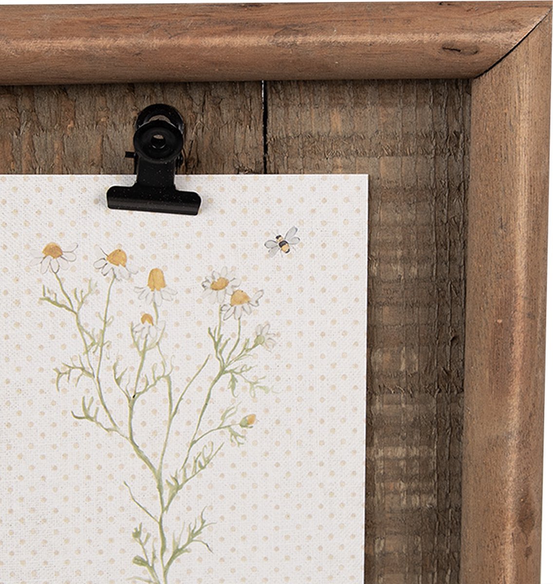 Clayre & Eef Fotolijst 16x3x21 cm Bruin Hout Rechthoek Fotohouder
