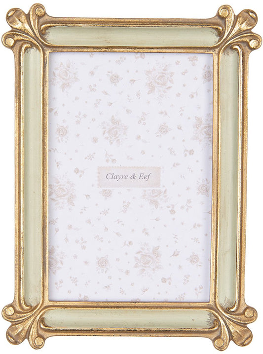 Clayre & Eef Fotolijst 10x15 cm Goudkleurig Kunststof Glas