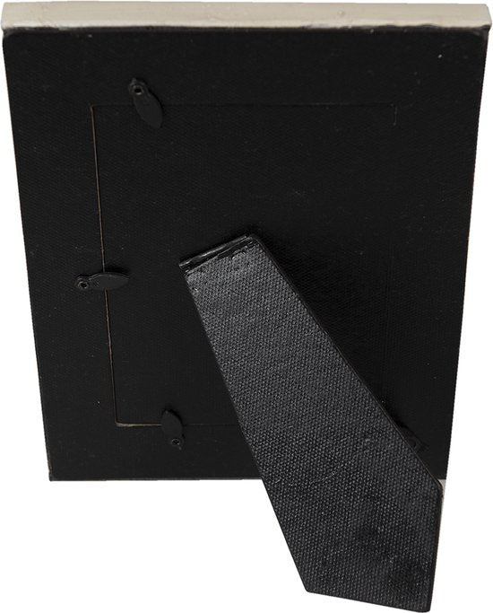 Clayre & Eef Fotolijst 10*15 cm Beige Kunststof Fotokader Wissellijst Foto Frame